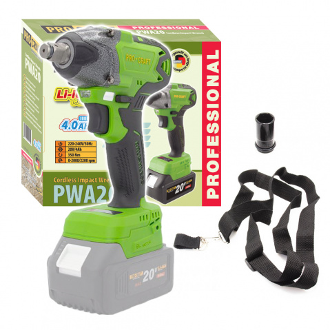Aku rázový utahovák Procraft PWA20 bez akumulátoru a nabíječky | PWA20