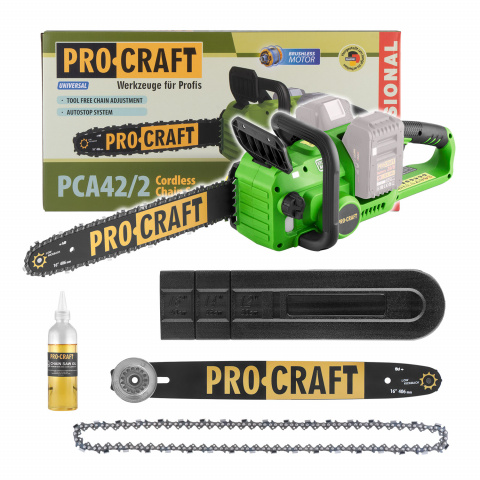 Aku řetězová pila Procraft PCA42/2 (bez baterie a nabíječky) | PCA42/2