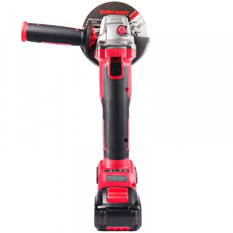 Aku úhlová bruska 125mm, bezuhlíková, 20V Worcraft CAG-S20LiBH 1x4.0Ah, nabíječka, kufr