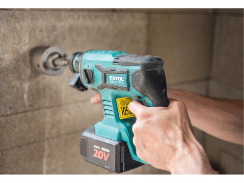 Aku vrtací kladivo SHARE20V, 1,7J, SDS plus, BRUSHLESS, 20V Li-ion, 2000mAh 8791818