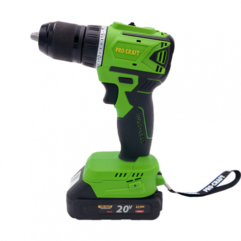 Aku vrtací šroubovák Procraft SPA18LiN Brushless se sadou bitů IBS-41 | SPA18LiN