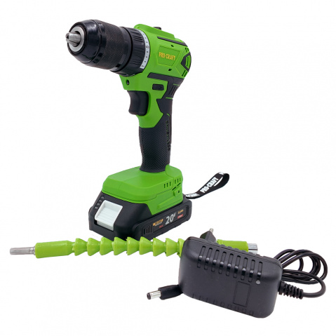 Aku vrtací šroubovák Procraft SPA18LiN Brushless se sadou bitů IBS-41 | SPA18LiN