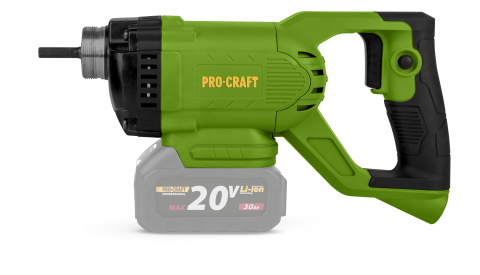 Aku zhutňovač betonu Procraft СV20bb (bez baterie a nabíječky) | CV20bb