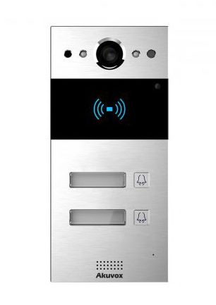 Akuvox R20Bx2 MINI IP Video Intercom se čtečkou karet a 2 tlačítky