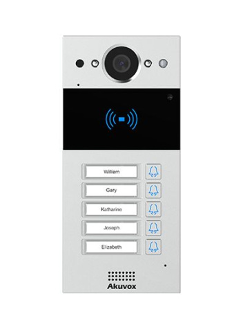 Akuvox R20Bx5 MINI IP Video Intercom se čtečkou karet a 5 tlačítky