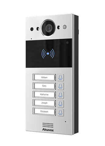 Akuvox R20Bx5 MINI IP Video Intercom se čtečkou karet a 5 tlačítky