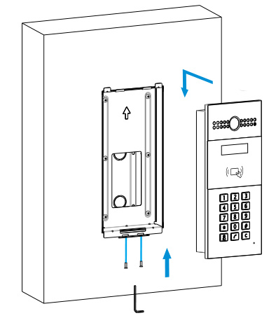 Akuvox R28/R27 - montážní kit pro instalaci pod omítku