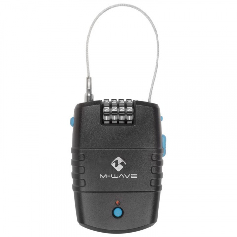 alarm-zámek lankový M-Wave kódový 2x600mm