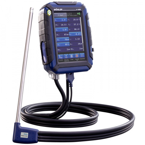 Analyzátor spalin Wöhler A 450 (CO 10 000 ppm)