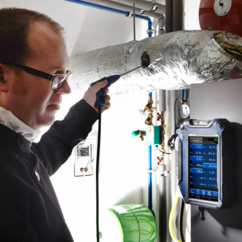 Analyzátor spalin Wöhler A 550 (CO 4 000 ppm + 100 000ppm)