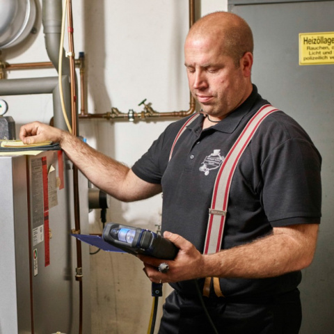 Analyzátor spalin Wöhler A 550 (CO 4 000 ppm + 100 000ppm)