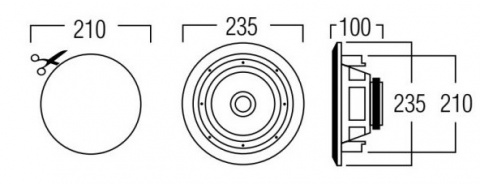 ARTSOUND CORE 150 - aktivní podhledový reproduktor WiFi Artcore, 6", 70W