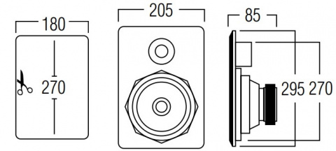ARTSOUND CORE 160 - aktivní vestavný obdelníkový reproduktor WiFi Artcore, 6", 90 W