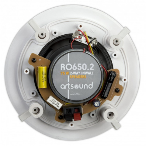 ARTSOUND RO650.2 W - vestavný reproduktor, 85 W bílý - kulatý