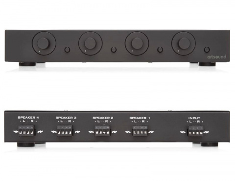 ARTSOUND SVC4.2 B - distributor signálu pro 4 zóny, černý