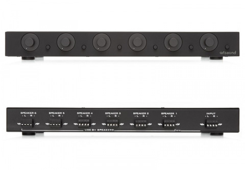 ARTSOUND SVC6.2 B - distributor signálu pro 6 zón, černý