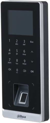 ASI2212H-W - vstupní terminál, 2.4" LCD, dotyková klávesnice, autorizace IC karty, NFC, otisk, heslo