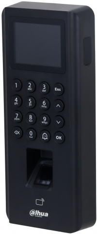 ASI2212J-PW - čtečka, 2.4" LCD, klávesnice, otisk, četčka Mifare 13.56 MHz, zámek