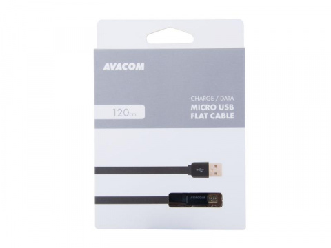 AVACOM MIC-120K kabel USB - Micro USB, 120cm, černá