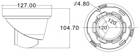 AVTECH DGM5206SVAT - 5MPX IP Dome kamera