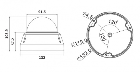 AVTECH DGM8449SVATP - 8MPX Motorzoom IP Dome kamera