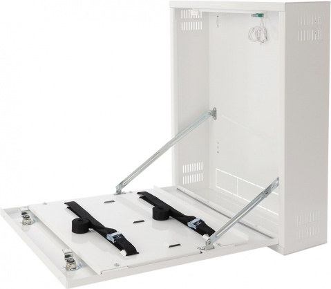 AWO529W - velký kovový box pro uzamčení rekordéru, nástěnný, bílý, 2 x tamper