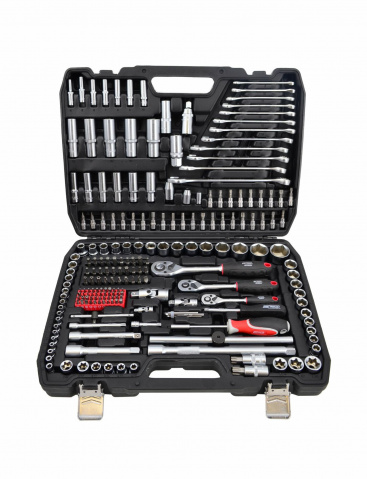 AWTOOLS Gola sada 1/2", 3/8", 1/4" + příslušenství 216 ks AW39216