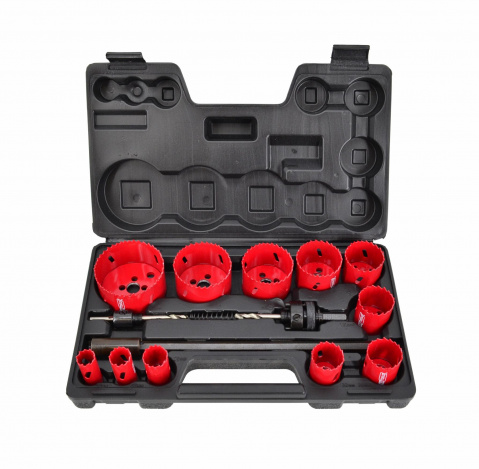 AWTOOLS Vrtáky vykružovací korunky, vyřezávací bimetalové miskové sada 15 dílů 19-76mm