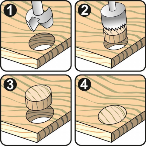 AWTOOLS Zátkovník-sukovník do dřeva 40mm