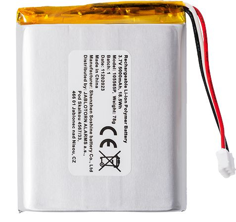 BAT-3V7-5000 - Li-Polymer akumulátor pro JA-152KRY