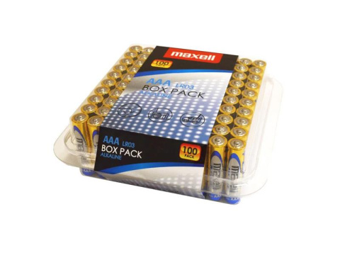 Baterie AAA (R03) alkalická MAXELL 100ks / box