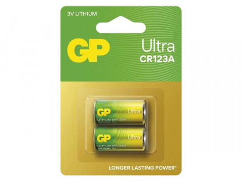 Baterie CR123A GP Ultra lithiová (foto) 2ks