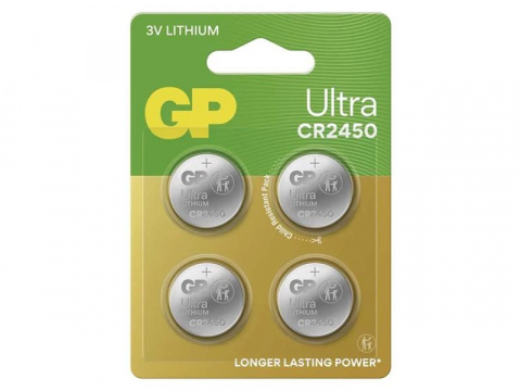Baterie CR2450 GP Ultra lithiová 4ks