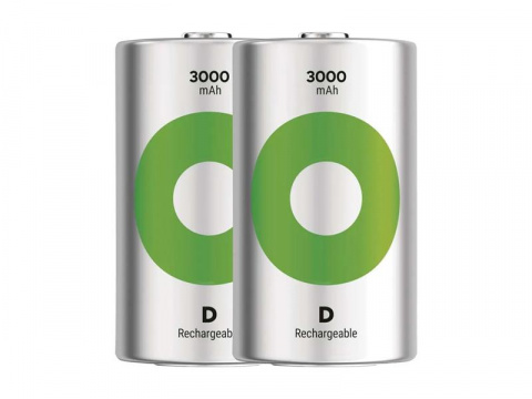 Baterie D (R20) nabíjecí 1,2V/3000mAh GP Recyko 2ks