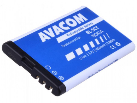 Baterie do mobilu Nokia 6303, 6730, C5, Li-Ion 3,7V 1050mAh (náhrada BL-5CT)