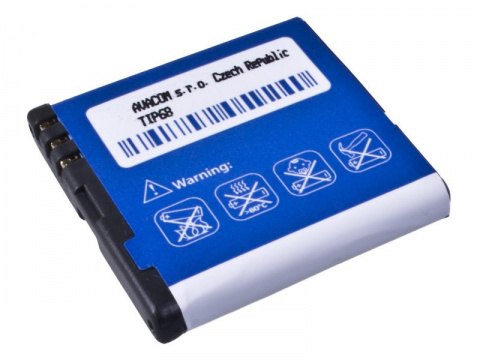 Baterie do mobilu Nokia E51, N81, N81 8GB, N82, Li-Ion 3,6V 1100mAh (náhrada BP-6MT)