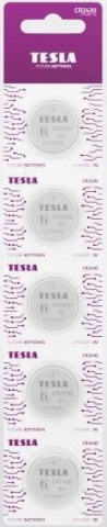 Baterie lithiová Tesla CR2430, 3V, knoflíková, 5ks