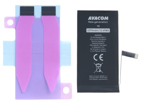 Baterie pro Apple iPhone 14, Li-Ion 3,87V 3279mAh (náhrada A2863)