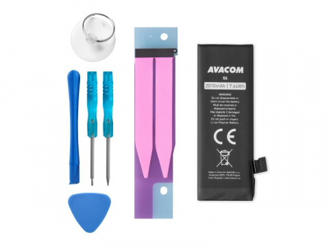 Baterie pro Apple iPhone 5s / 5c - vysokokapacitní, Li-Ion 3,8V 2010mAh (náhrada 616-0718)