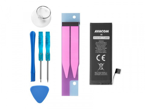 Baterie pro Apple iPhone SE 1st gen. 2016 - vysokokapacitní, Li-Ion 3,82V 2010mAh (náhrada 616-00106)