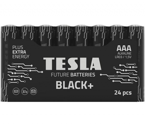 Baterie Tesla BLACK+ alkalická mikrotužková baterie AAA (LR03, shrink) 24 ks