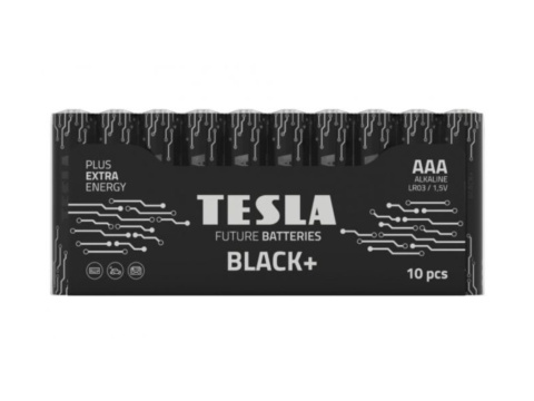 Baterie Tesla BLACK+ alkalická mikrotužková baterie AAA (LR03, blister) 10 ks