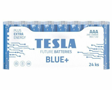 Baterie Tesla BLUE+ AAA tužková baterie 24ks, (R03, shrink)