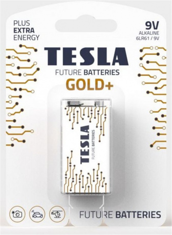 Baterie Tesla - GOLD+ - Alkalická baterie 9V (6LR61, blister) 1 ks