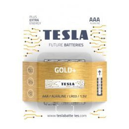 Baterie Tesla GOLD+ - mikrotužková baterie AAA (LR03) balení v blistru po 4 ks