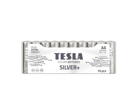 Baterie Tesla SILVER+ AA tužková baterie 10ks, (LR06, shrink)