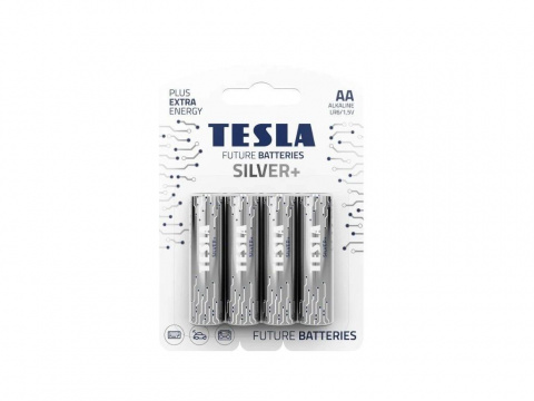 Baterie Tesla SILVER+ AA tužková baterie 4ks, (LR06, blistr)