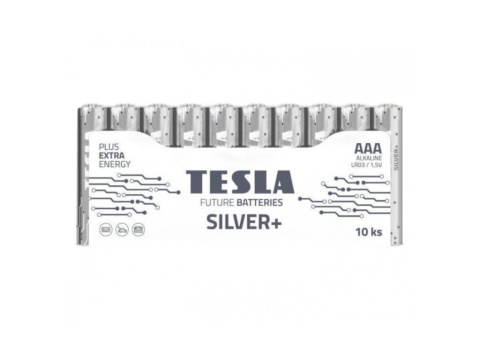 Baterie Tesla SILVER+ AAA tužková baterie 10ks (LR03, shrink)