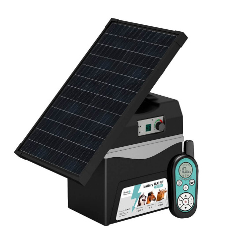 Bateriový RF zdroj fencee battery DUO RF BDX10 + solární panel 30 W + konzole
