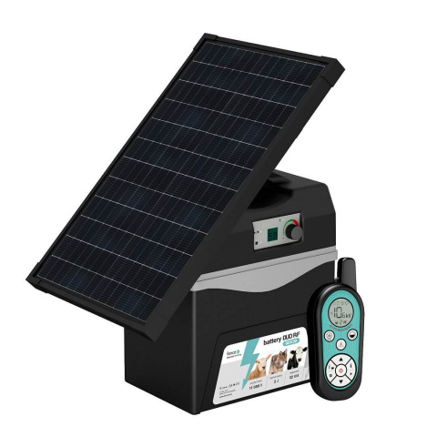 Bateriový RF zdroj fencee battery DUO RF BDX30 s ovladačem + solární panel 30 W + konzole